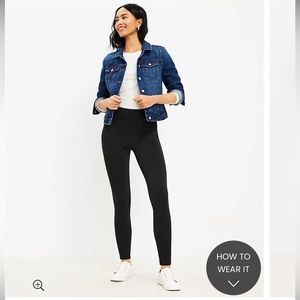 ❌ SOLD //LOFT Dark Grey Seamed Ponte Leggings